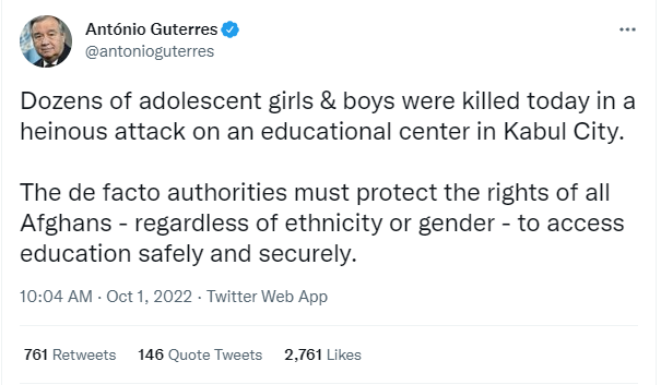 un secretary general tweet